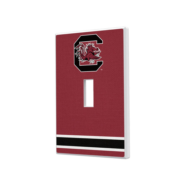 University of South Carolina Gamecocks Stripe Hidden-Screw Light Switch Plate