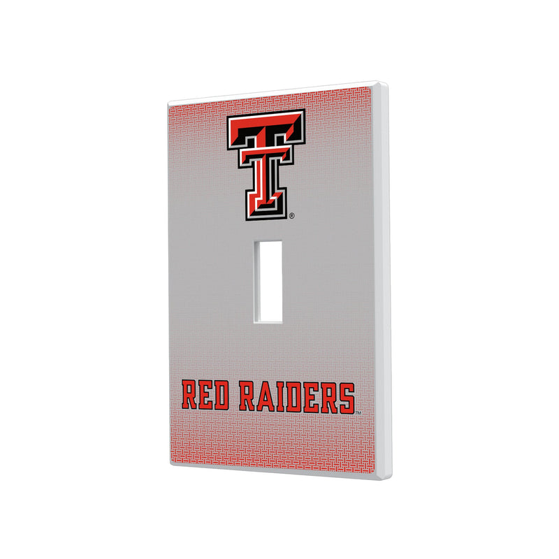 Texas Tech Red Raiders Linen Hidden-Screw Light Switch Plate