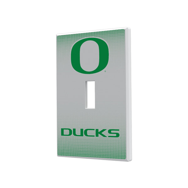 Oregon Ducks Linen Hidden-Screw Light Switch Plate