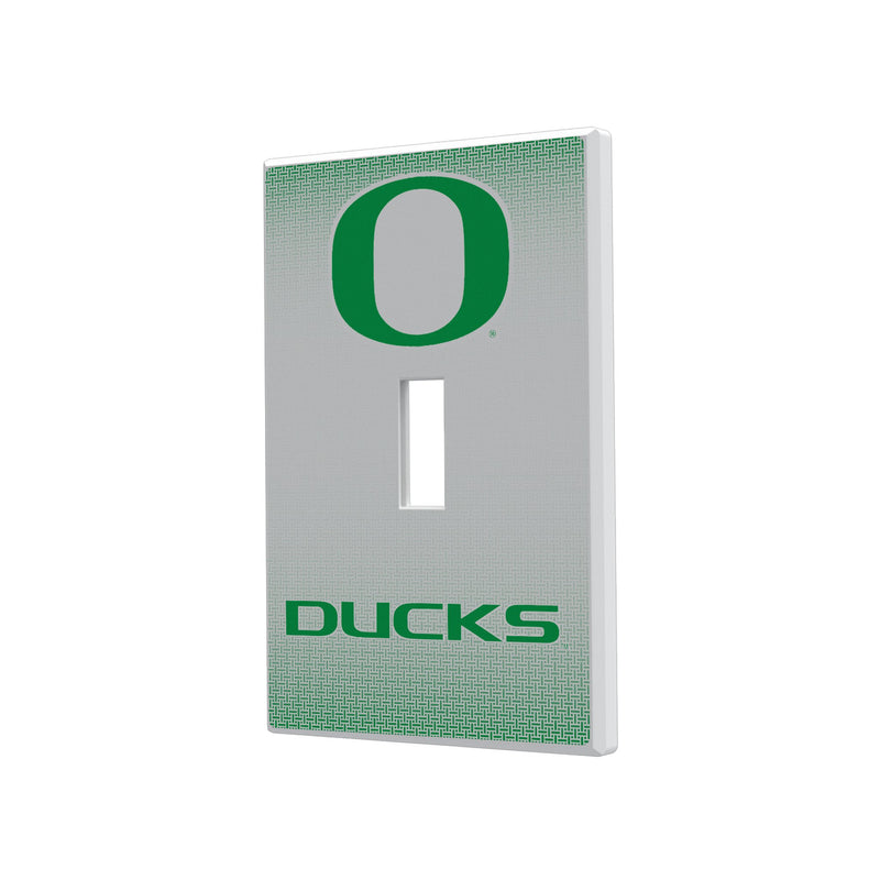 Oregon Ducks Linen Hidden-Screw Light Switch Plate