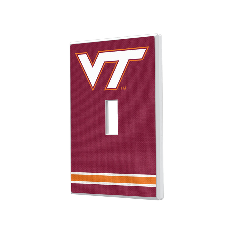 Virginia Tech Hokies Stripe Hidden-Screw Light Switch Plate