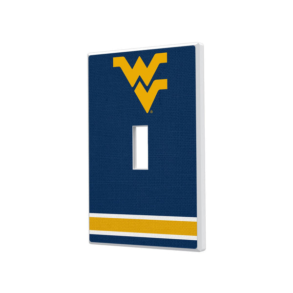 West Virginia University Mountaineers Stripe Hidden-Screw Light Switch Plate