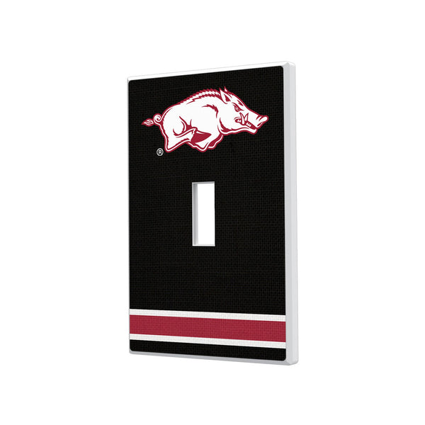 University of Arkansas Fayetteville Razorbacks Stripe Hidden-Screw Light Switch Plate