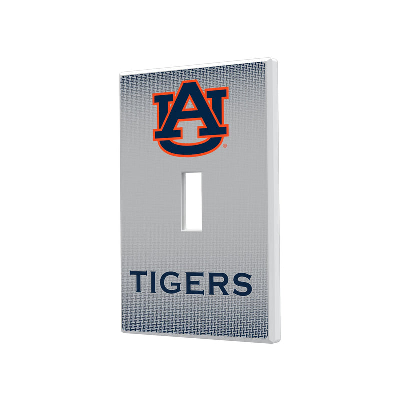 Auburn Tigers Linen Hidden-Screw Light Switch Plate