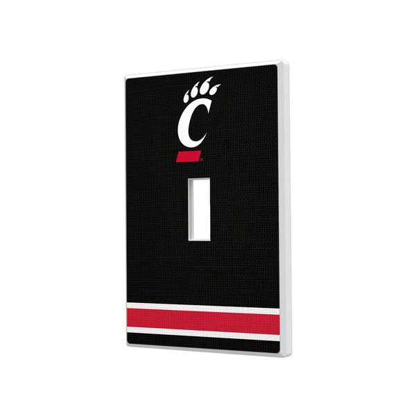 University of Cincinnati Bearcats Stripe Hidden-Screw Light Switch Plate