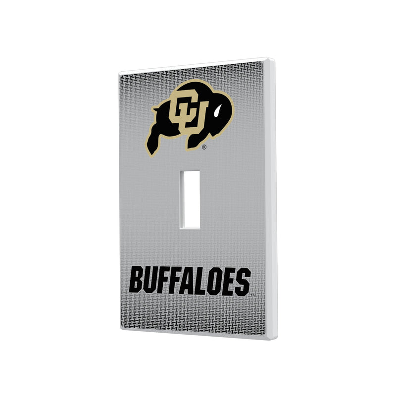 Colorado Buffaloes Linen Hidden-Screw Light Switch Plate