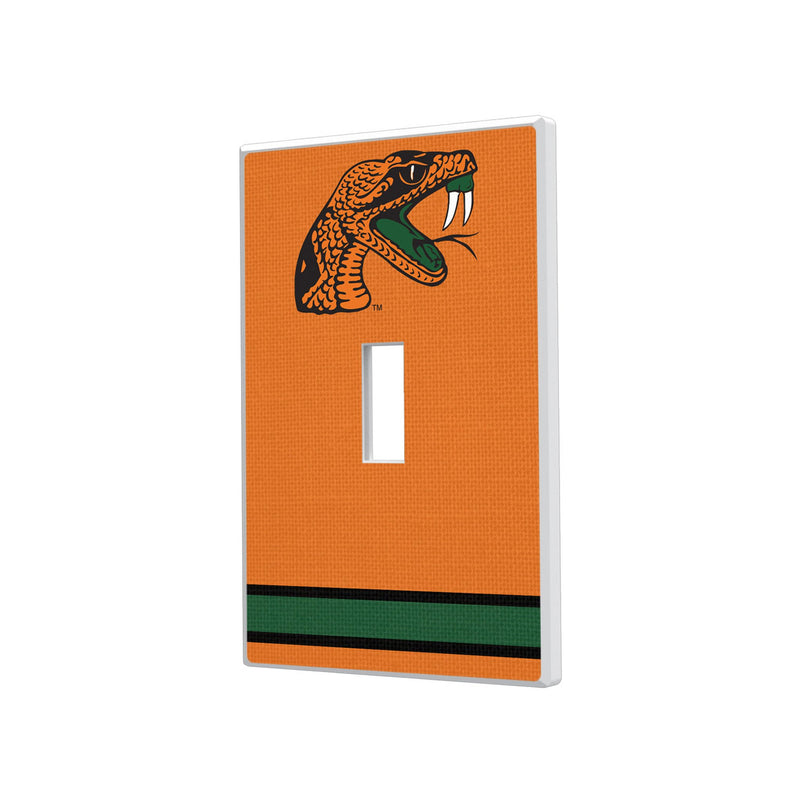 Florida A&M University Rattlers Stripe Hidden-Screw Light Switch Plate