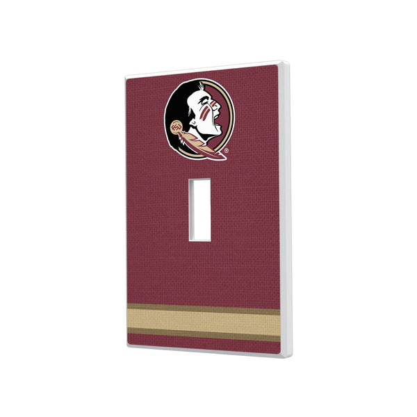 Florida State University Seminoles Stripe Hidden-Screw Light Switch Plate