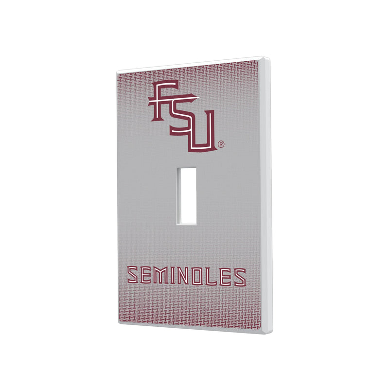 Florida State Seminoles Linen Hidden-Screw Light Switch Plate