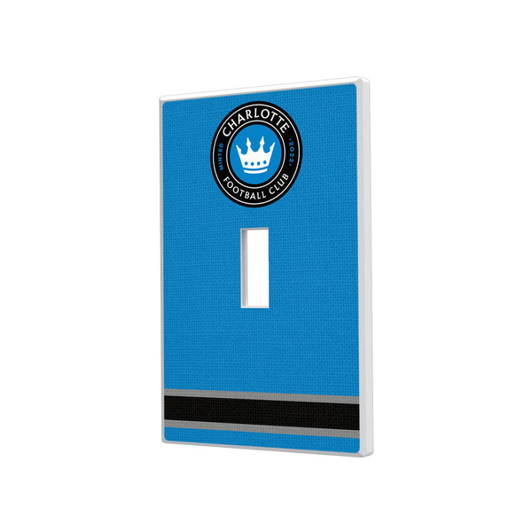 Charlotte FC  Stripe Hidden-Screw Light Switch Plate