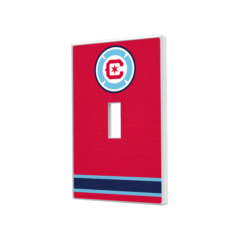 Chicago Fire  Stripe Hidden-Screw Light Switch Plate