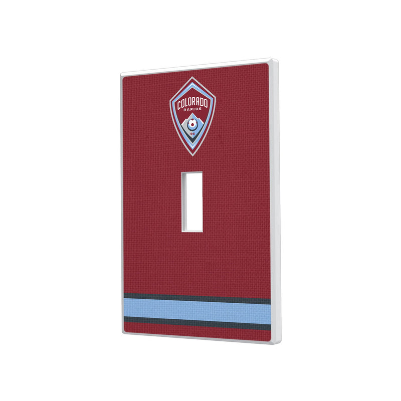 Colorado Rapids  Stripe Hidden-Screw Light Switch Plate