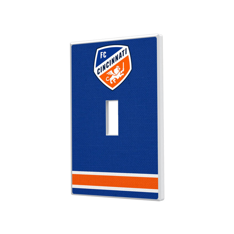 FC Cincinnati  Stripe Hidden-Screw Light Switch Plate