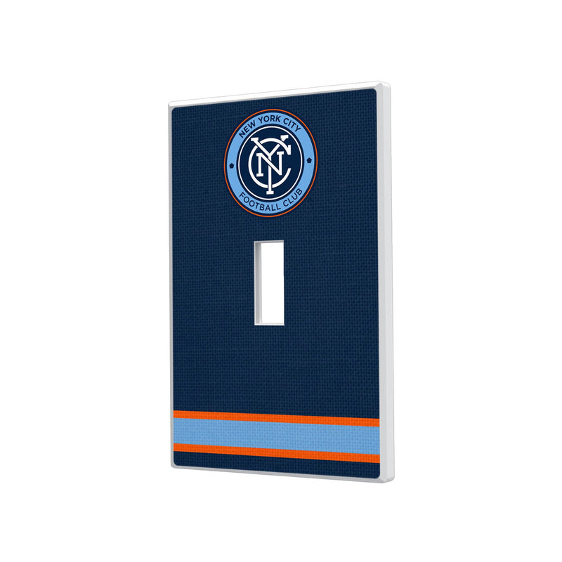 New York City FC  Stripe Hidden-Screw Light Switch Plate