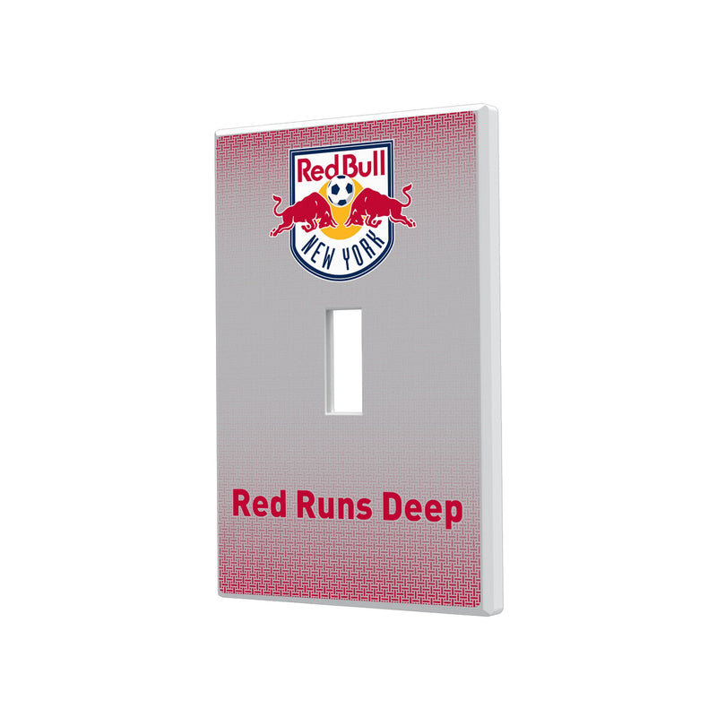 New York Red Bulls  Linen Hidden-Screw Light Switch Plate