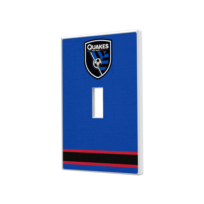 San Jose Earthquakes   Stripe Hidden-Screw Light Switch Plate