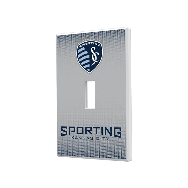 Sporting Kansas City   Linen Hidden-Screw Light Switch Plate