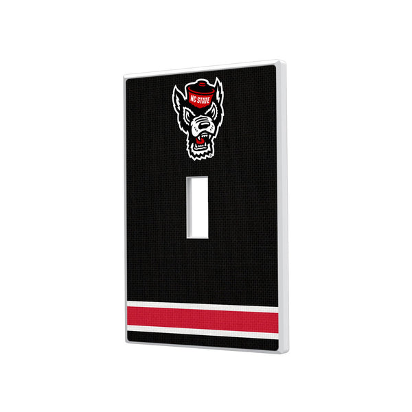 North Carolina State University Wolfpack Stripe Hidden-Screw Light Switch Plate