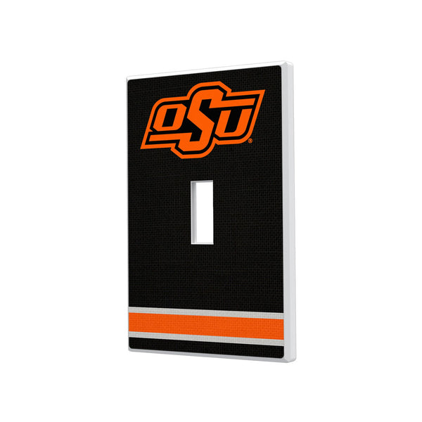 Oklahoma State University Cowboys Stripe Hidden-Screw Light Switch Plate