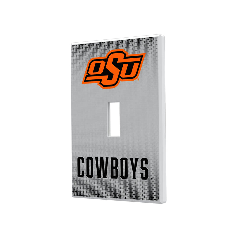 Oklahoma State Cowboys Linen Hidden-Screw Light Switch Plate