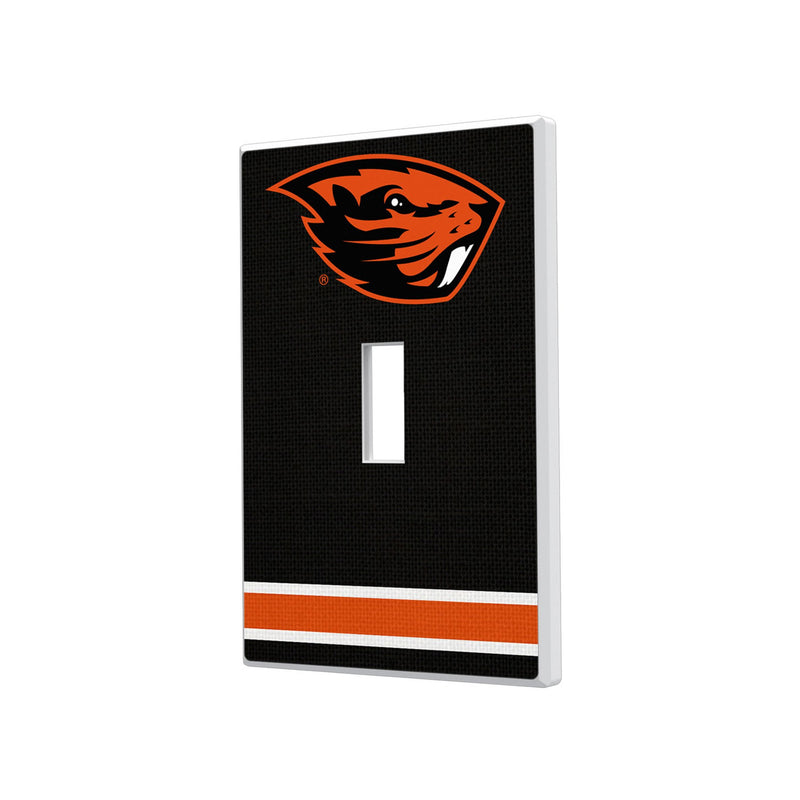 Oregon State University Beavers Stripe Hidden-Screw Light Switch Plate