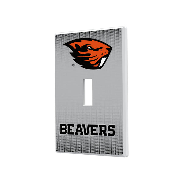 Oregon State Beavers Linen Hidden-Screw Light Switch Plate