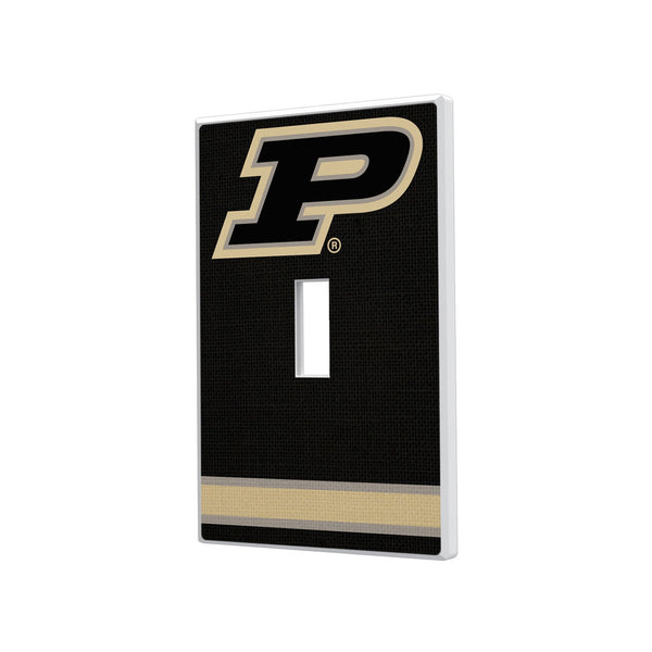 Purdue University Boilermakers Stripe Hidden-Screw Light Switch Plate