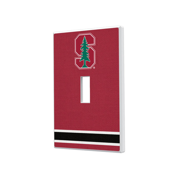 Stanford University Cardinal Stripe Hidden-Screw Light Switch Plate