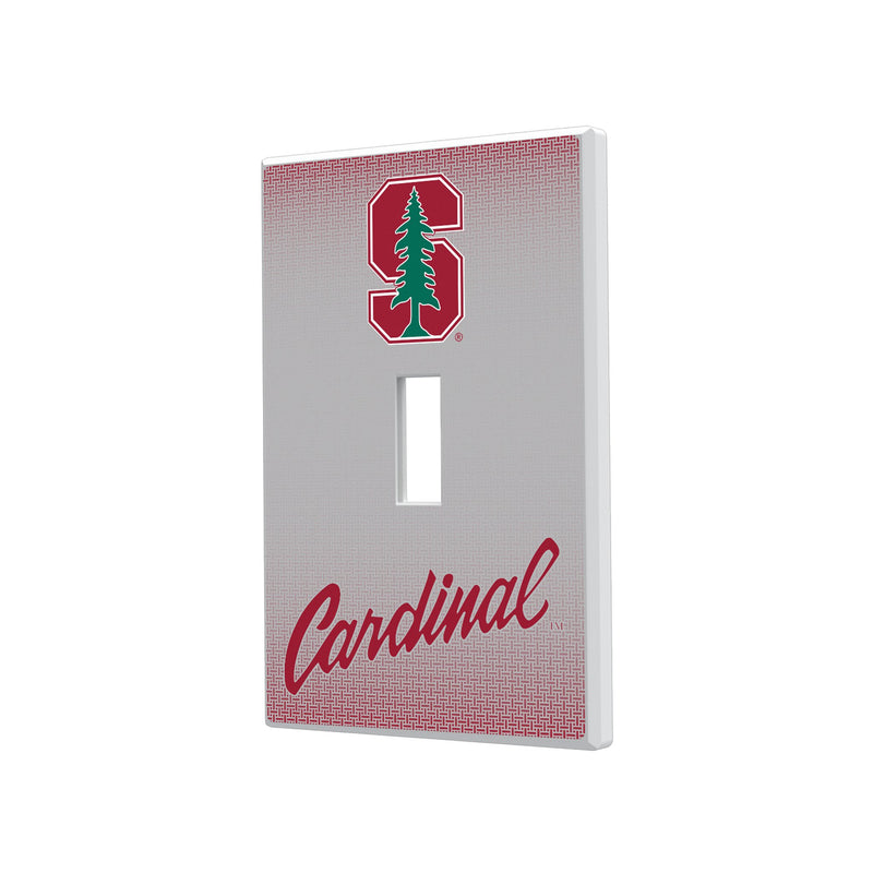 Stanford Cardinal Linen Hidden-Screw Light Switch Plate