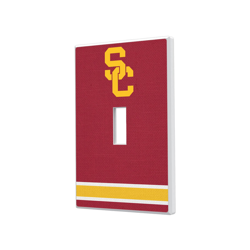 University of Southern California Trojans Stripe Hidden-Screw Light Switch Plate