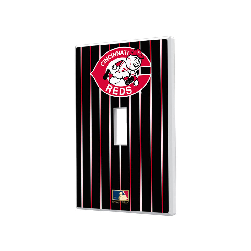 Cincinnati Reds 1974-1992 - Cooperstown Collection Pinstripe Hidden-Screw Light Switch Plate