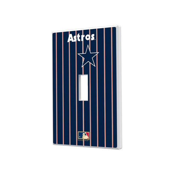 Houston Astros 1975-1981 - Cooperstown Collection Pinstripe Hidden-Screw Light Switch Plate