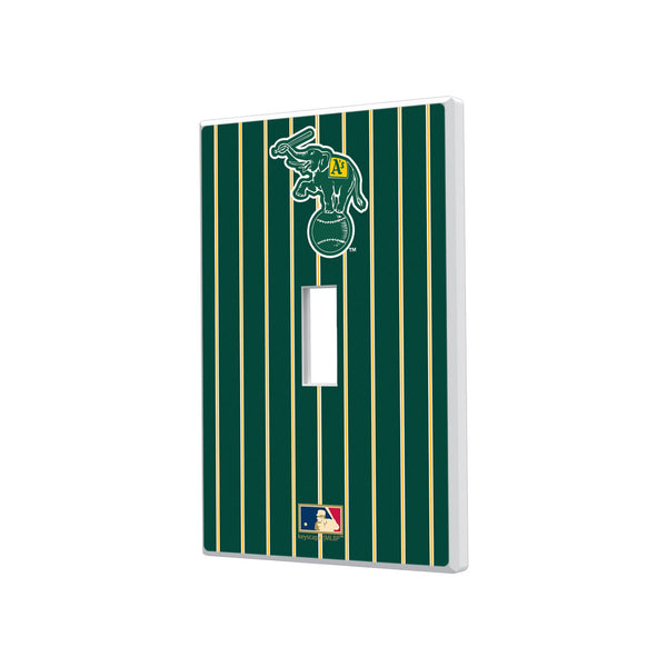 Oakland As  Home 1988 - Cooperstown Collection Pinstripe Hidden-Screw Light Switch Plate