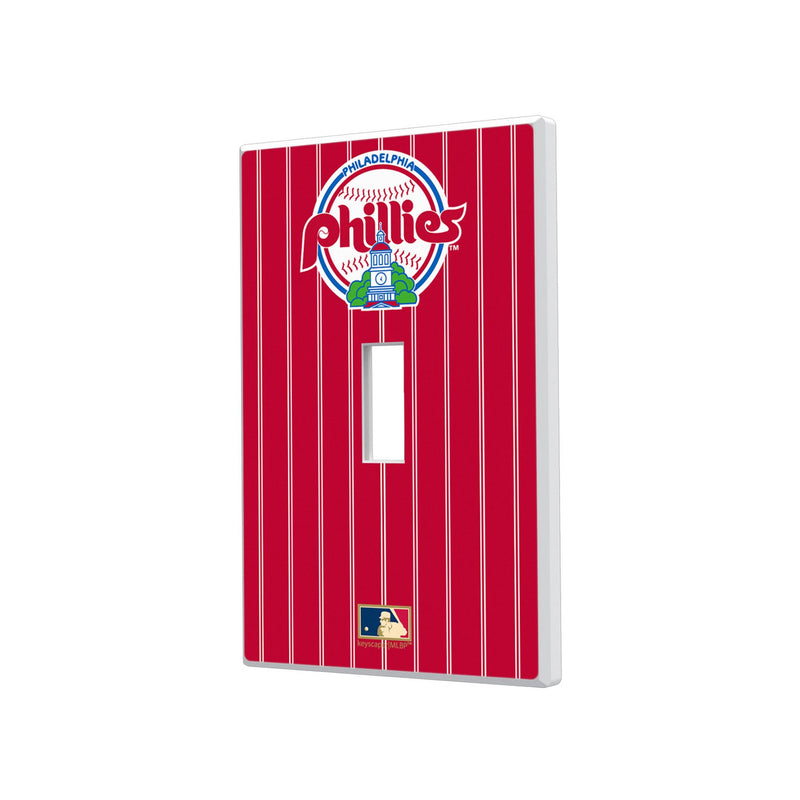 Philadelphia Phillies 1984-1991 - Cooperstown Collection Pinstripe Hidden-Screw Light Switch Plate