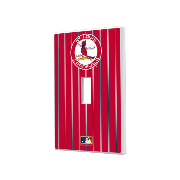 St Louis Cardinals 1966-1997 - Cooperstown Collection Pinstripe Hidden-Screw Light Switch Plate