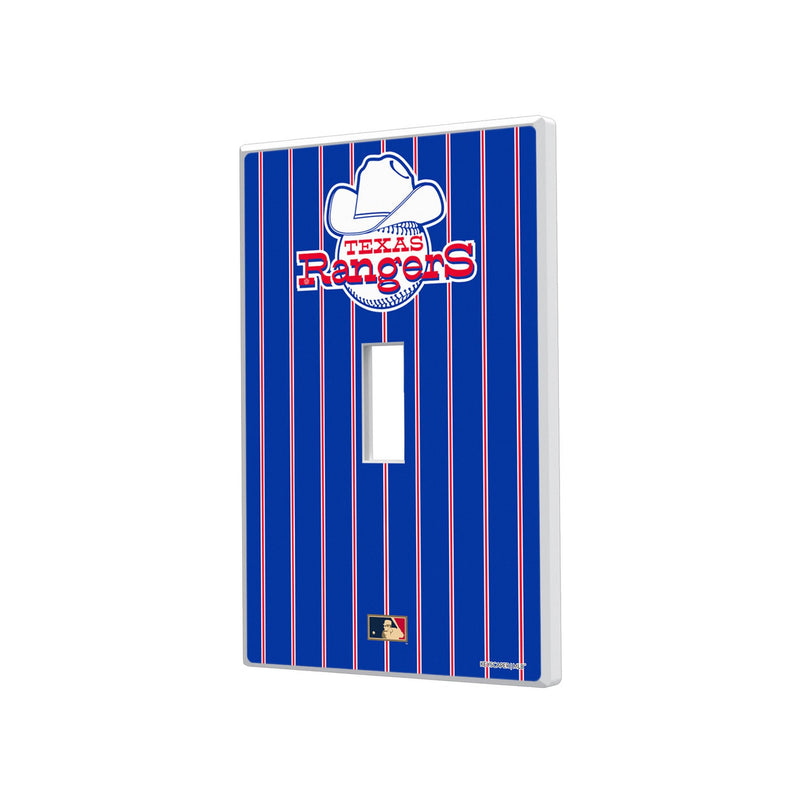 Texas Rangers 1972-1980 - Cooperstown Collection Pinstripe Hidden-Screw Light Switch Plate