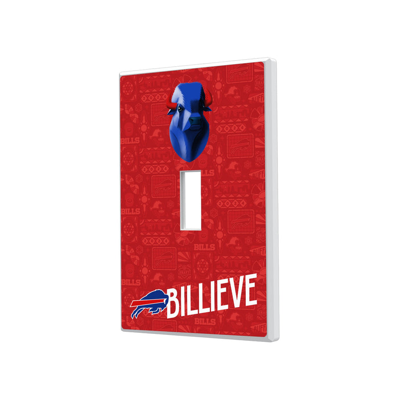 Buffalo Bills 2024 Illustrated Limited Edition Hidden-Screw Light Switch Plate