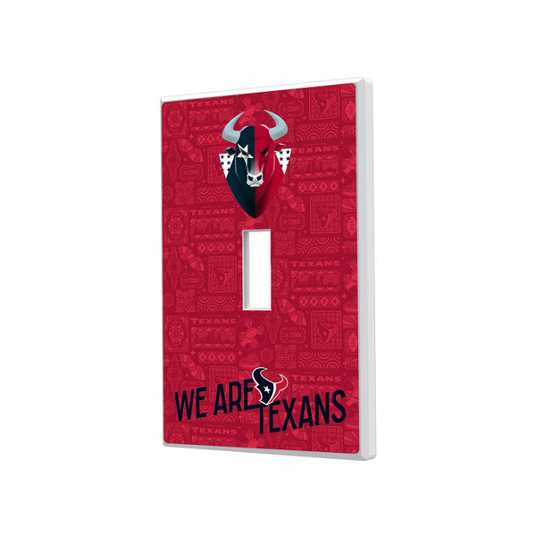 Houston Texans 2024 Illustrated Limited Edition Hidden-Screw Light Switch Plate