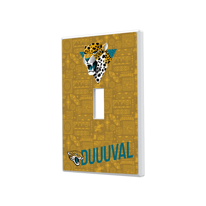 Jacksonville Jaguars 2024 Illustrated Limited Edition Hidden-Screw Light Switch Plate