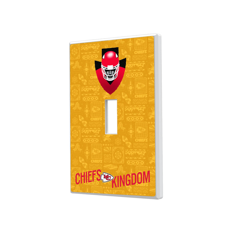 Kansas City Chiefs 2024 Illustrated Limited Edition Hidden-Screw Light Switch Plate