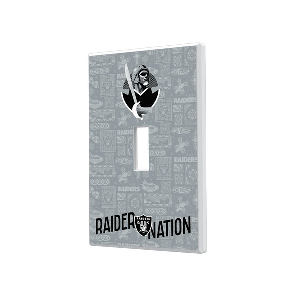 Las Vegas Raiders 2024 Illustrated Limited Edition Hidden-Screw Light Switch Plate