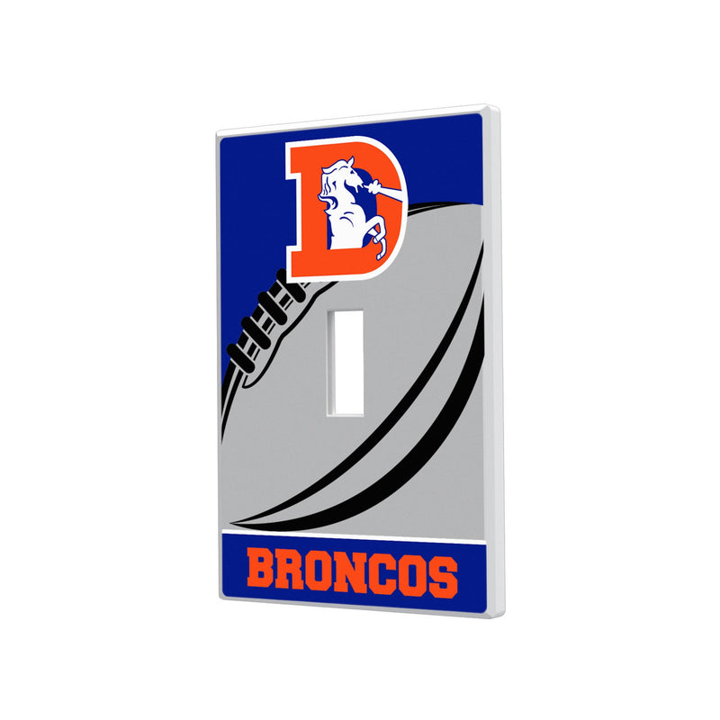 Denver Broncos 1993-1996 Historic Collection Passtime Hidden-Screw Light Switch Plate