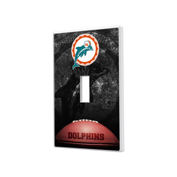 Miami Dolphins 1966-1973 Historic Collection Legendary Hidden-Screw Light Switch Plate