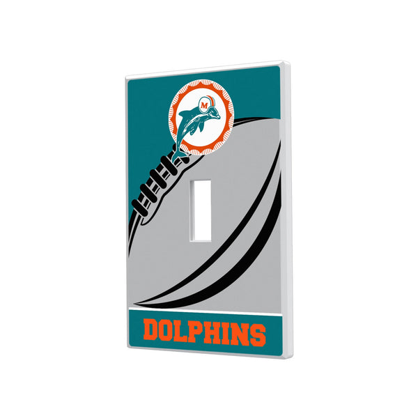 Miami Dolphins 1966-1973 Historic Collection Passtime Hidden-Screw Light Switch Plate