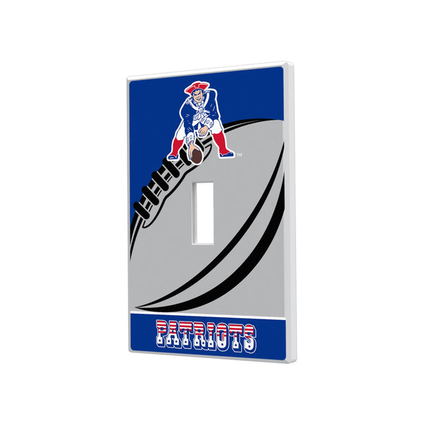 New England Patriots Historic Collection Passtime Hidden-Screw Light Switch Plate