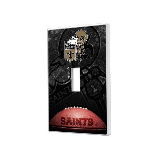 New Orleans Saints Historic Collection Legendary Hidden-Screw Light Switch Plate