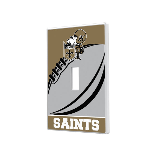 New Orleans Saints Historic Collection Passtime Hidden-Screw Light Switch Plate