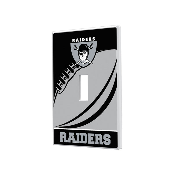 Oakland Raiders 1963 Historic Collection Passtime Hidden-Screw Light Switch Plate