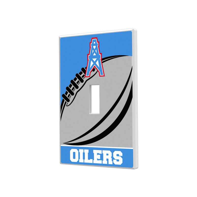 Houston Oilers Historic Collection Passtime Hidden-Screw Light Switch Plate