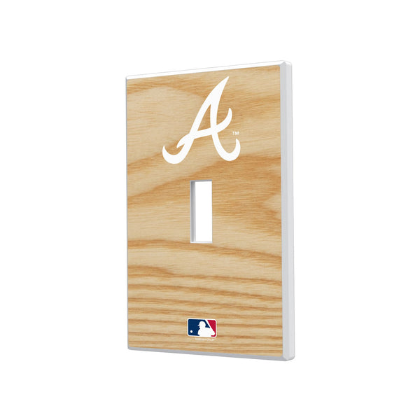 Atlanta Braves Baseball Bat Hidden-Screw Light Switch Plate